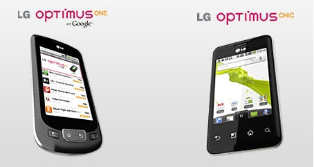 LG Optimus One et Chic