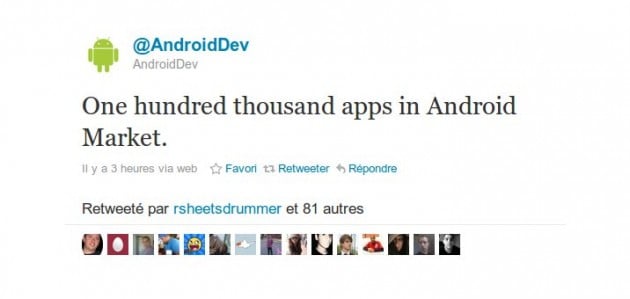 Android Market 100 000
