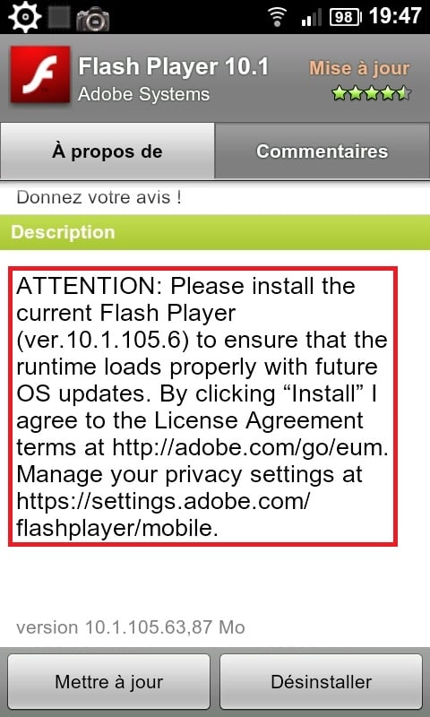 Adobe Flash Player Update: