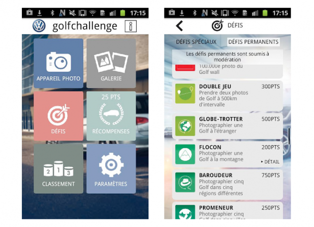 application Golf Challenge