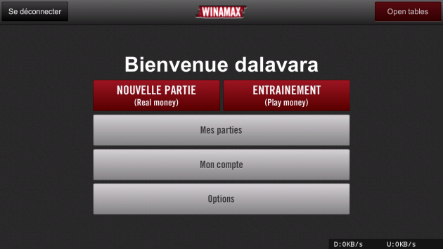 Winamax sur Android