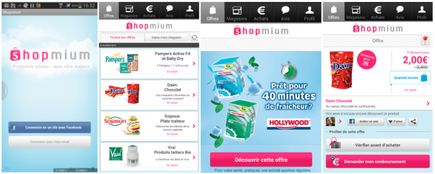 Shopmium sur Android