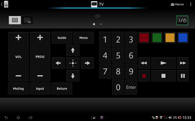 télécommande - Test de la Xperia Tablet Z