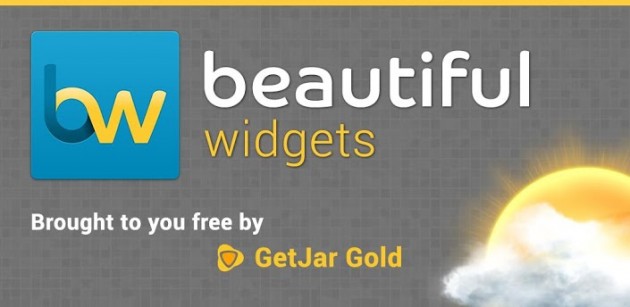 android beautiful widgets gold