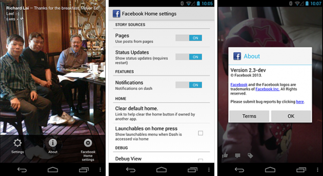 android facebook home 2.3-dev