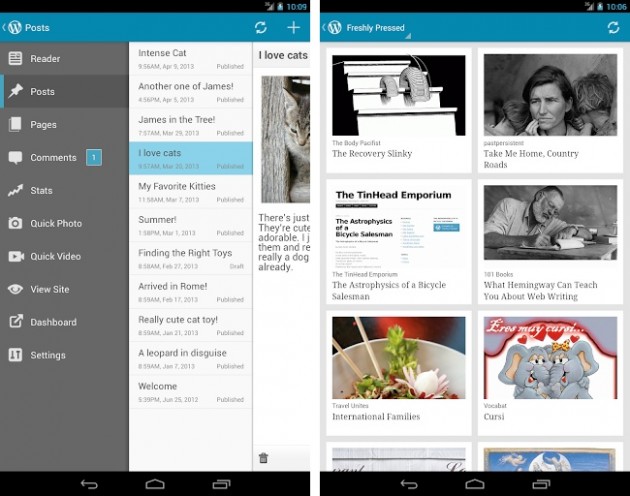 android wordpress 2.3 tablette 7 pouces