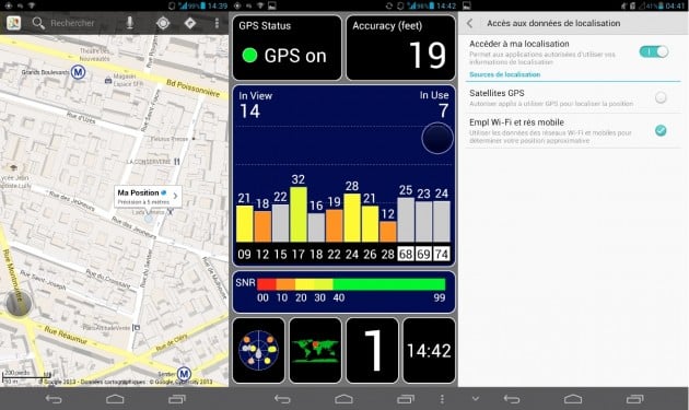 android huawei ascend mate test fixation gps