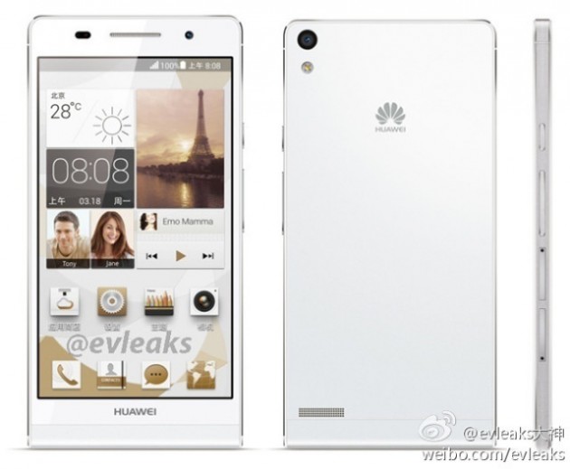 android huawei ascend p6 fuite evleaks 2
