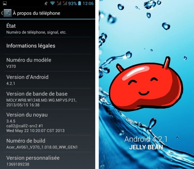 android 4.2.1 jelly bean acer liquid e2 out of the box