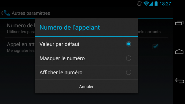 android masquer cacher afficher numéro téléphone image 2