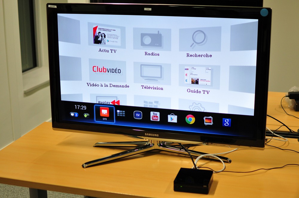 Une interface SFR et Android TV dans le même produit