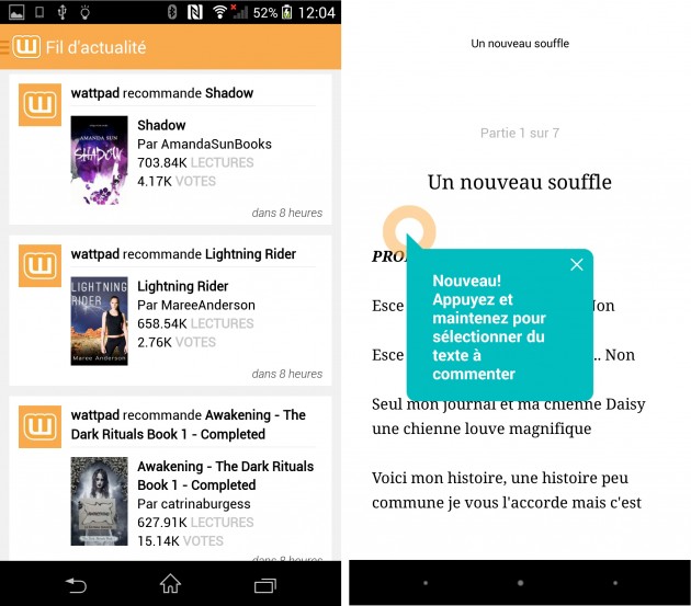 Wattpad-application-ebook-offline-android-comment