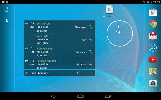 android calendrier widget image 01