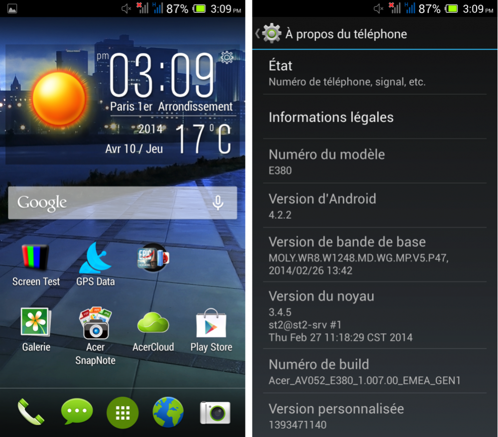 android test frandroid acer liquid e3 interface logicielle 00