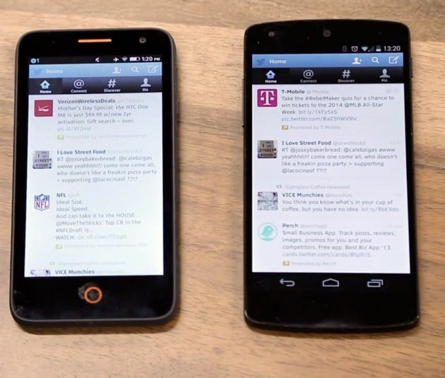 Firefox OS Android Twitter