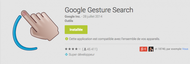 android google gesture search 2.1.4 image 00