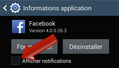 comment arreter les notifications android