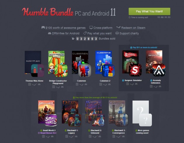 humble bundle 11 pc android