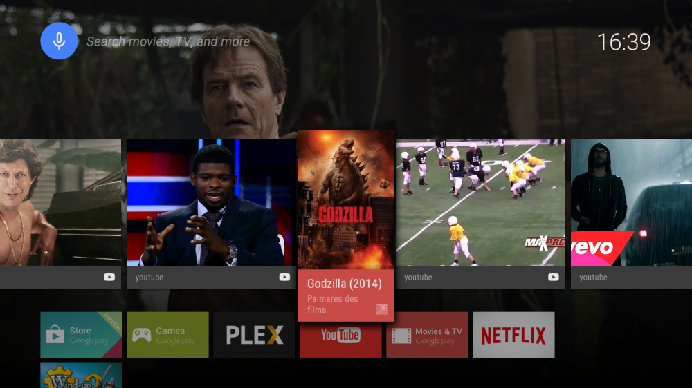 Android TV interface 2