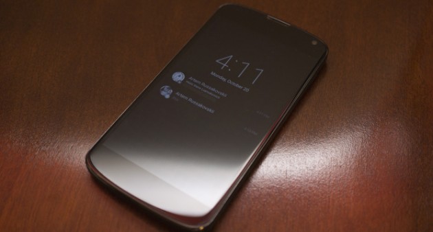 Nexus 4 ambiant display