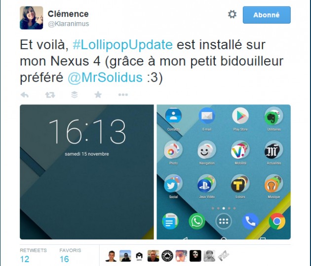 Tweet Nexus 4