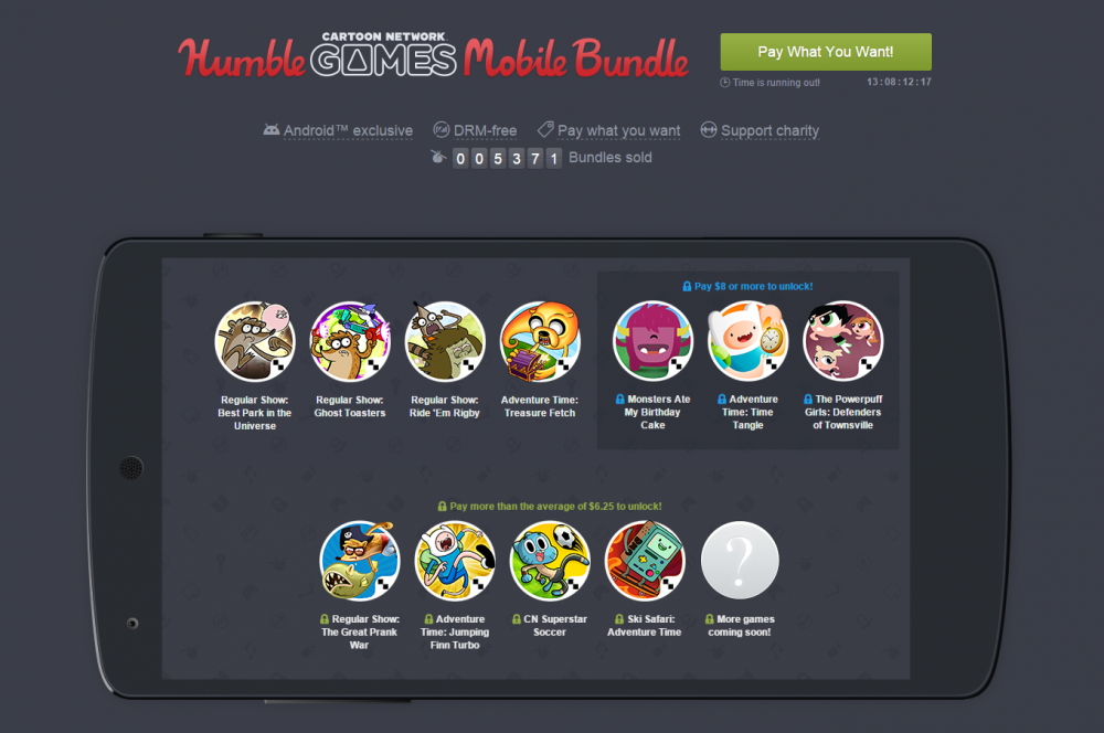 humble mobile bundle cartoon network