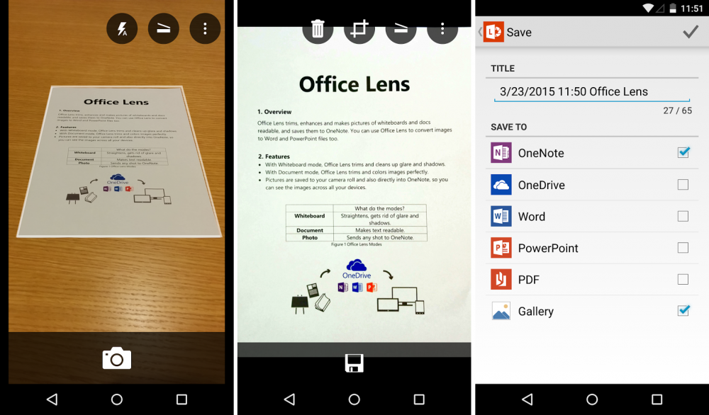 office lens android scanner