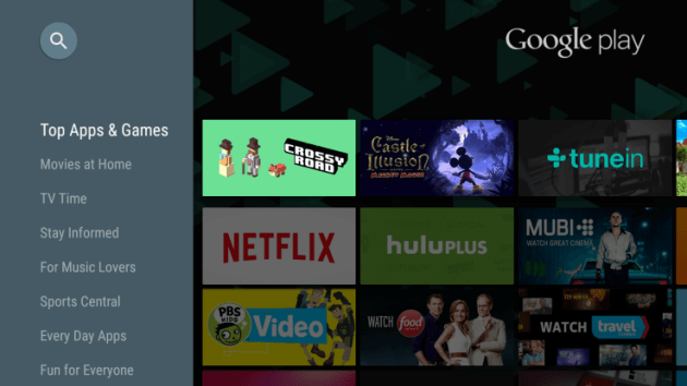 Play Store Android TV