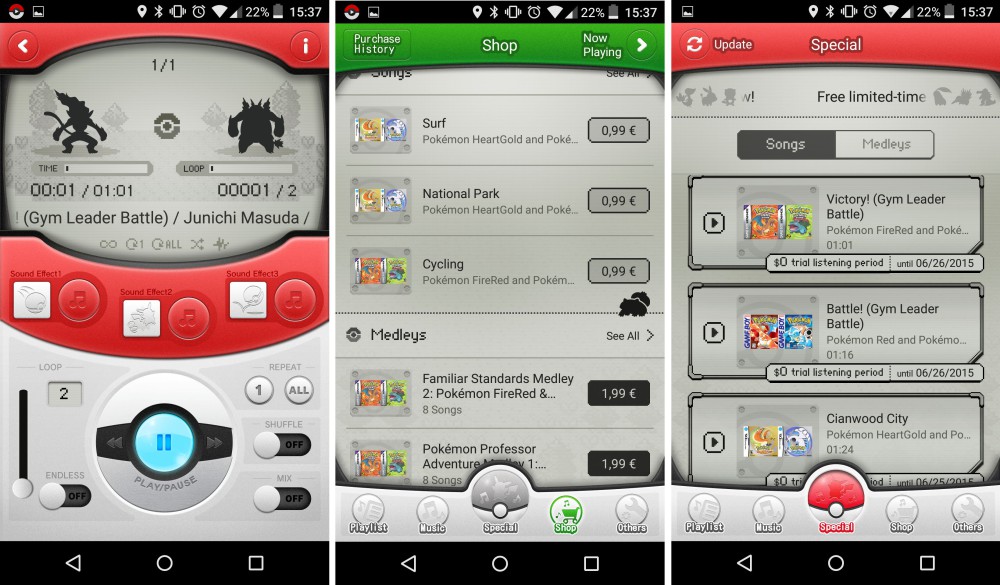 pokemon jukebox appli android 2