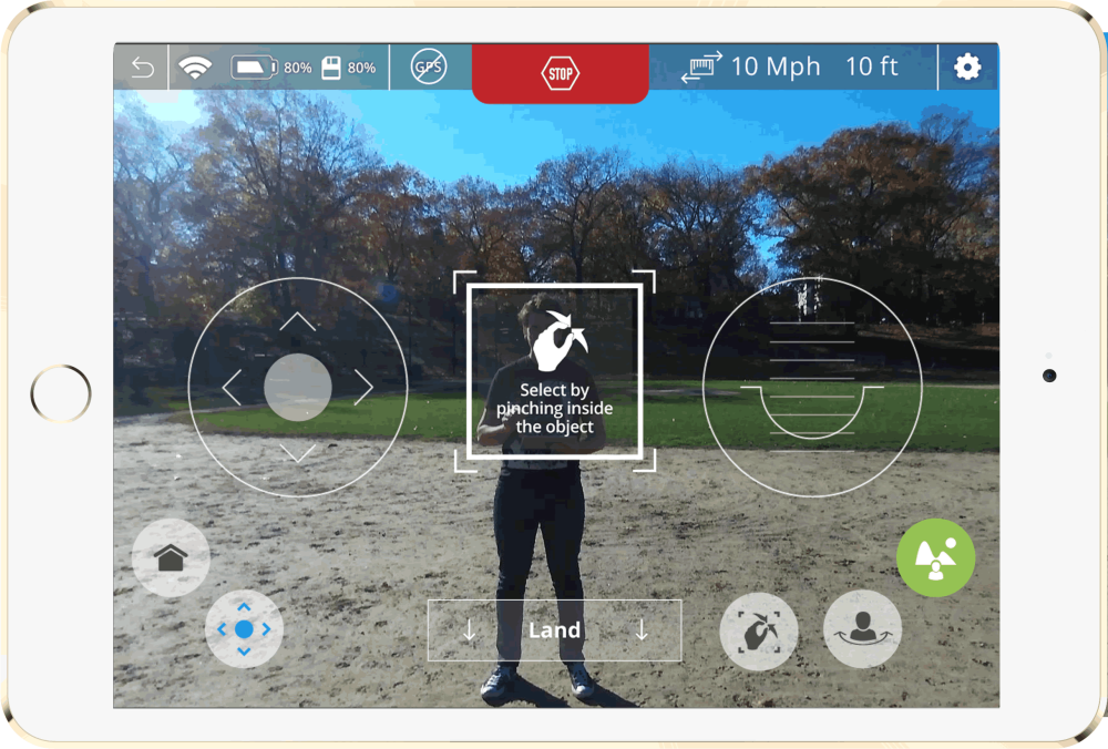 Neurala-Selfie-Dronie-Screen-Shot-In-Park