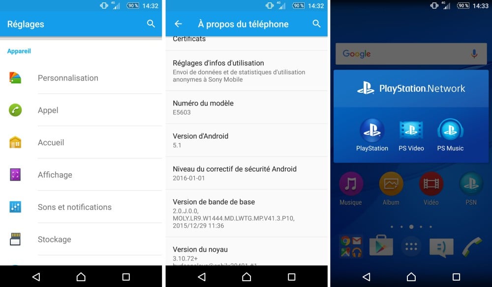 test sony xperia m5 frandroid logiciel 2