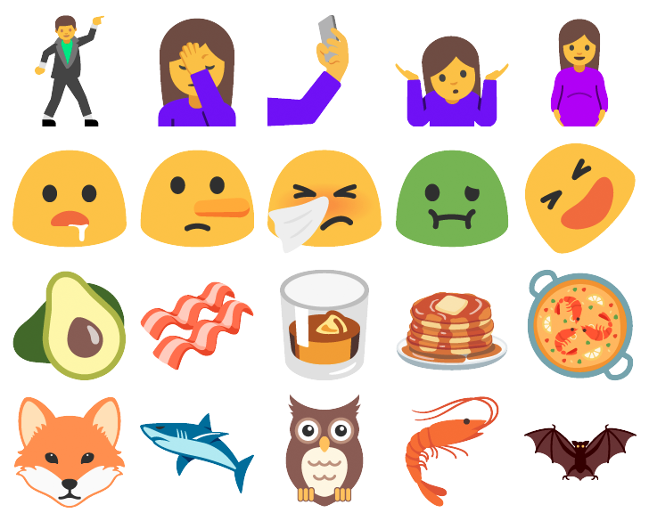 android n nouveaux emojis