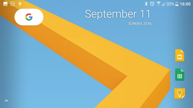 Google Pixel Launcher desktop paysage