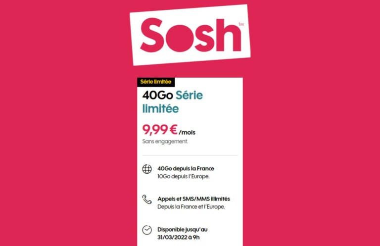 Sosh Repart L Offensive Avec Un Forfait Mobile Go Moins De Mois