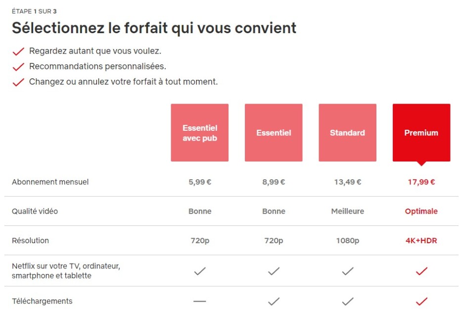 Netflix ne veut pas que vous vous abonniez à son offre Essentiel