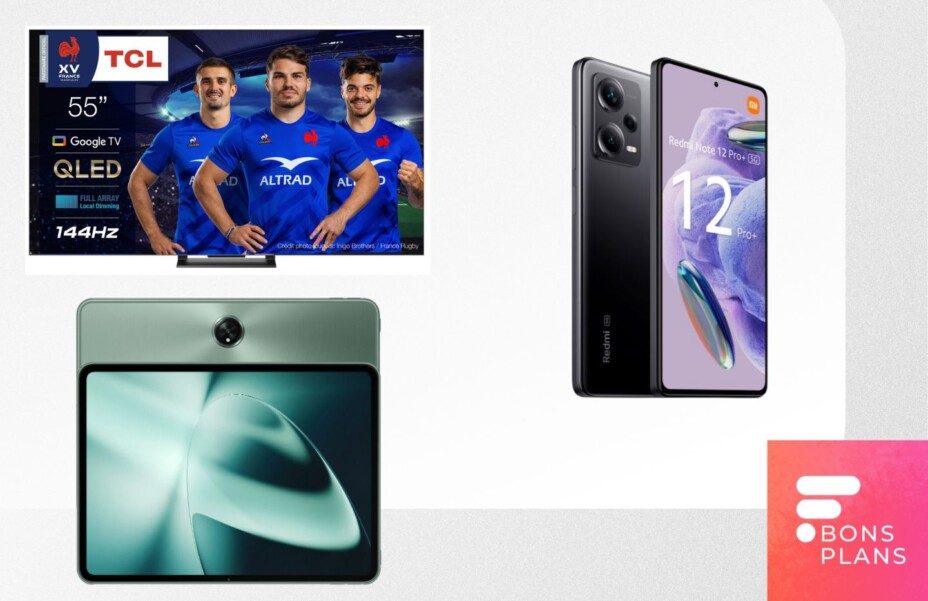 Super prix Xiaomi Redmi Note 12 Pro OnePlus Pad à 25 et TV QLED à