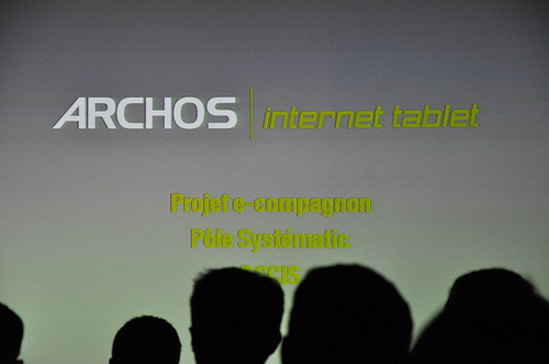 Archos 5 Internet Tablet : Des photos et commentaires de la keynote d&rsquo;Archos