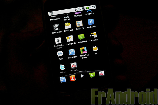 Test du LG Optimus One (P500) sous Android