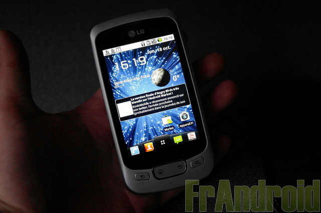 Test du LG Optimus One (P500) sous Android