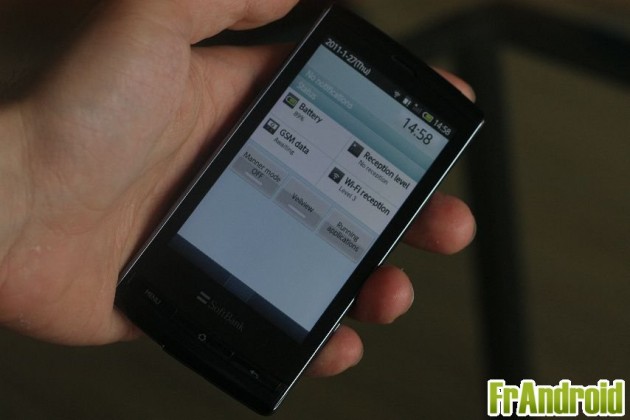 Softbank 003SH par Sharp Smartphone 3d Android