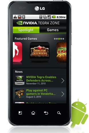 Bientôt, nVidia lancera sa boutique d’applications ‘Tegra Zone’ sur l’Android Market