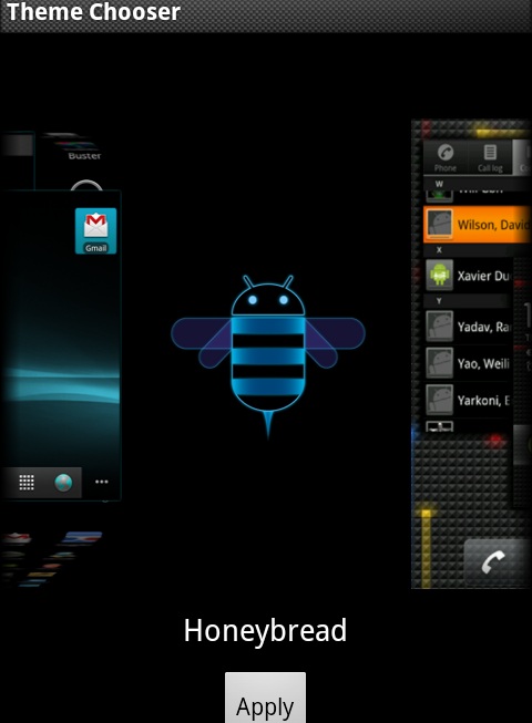 Android Honeycomb en thème pour CyanogenMod 7