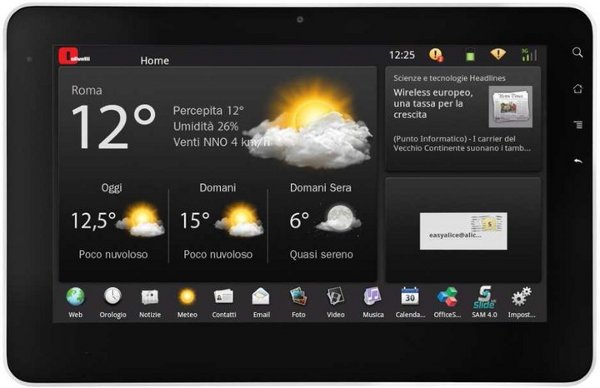 Olivetti OliPad : une tablette italienne sous nVidia Tegra 250 à 399€