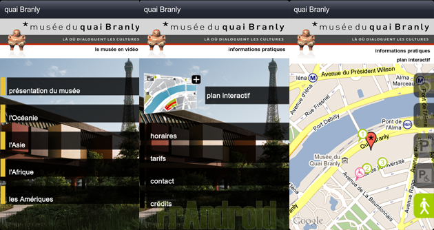 Une application Android pour le musée du quai Branly