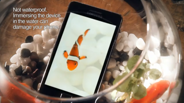Une publicité pour le Samsung Galaxy S II sous Android
