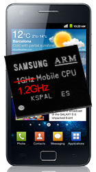 Le Samsung Galaxy S II aura finalement un processeur double-coeur cadencé à 1,2 GHz