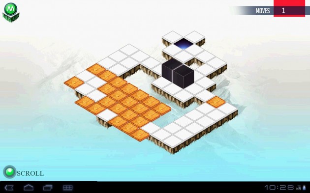 Brain Cube : un jeu de puzzle, où il faut déplacer des blocs