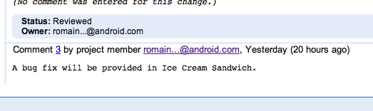 La prochaine version d&rsquo;Android s&rsquo;appelera finalement Ice Cream Sandwich