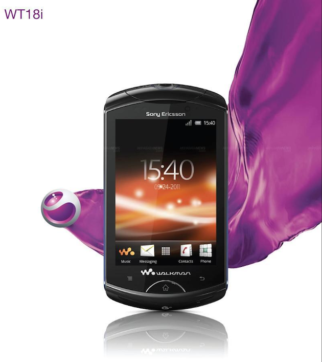 Sony Ericsson WT18i : un nouveau smartphone Walkman sous Android