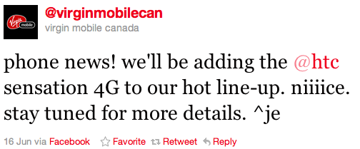 Le HTC Sensation arrivera le 5 juillet chez Bell et prochainement chez Virgin Mobile Canada